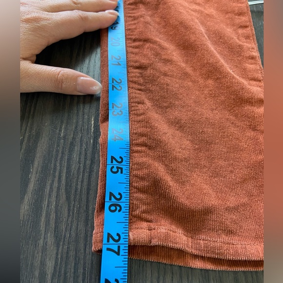 Paige Dark Argan Corduroy Hoxton Ankle Pants Size 27 - Picture 8 of 12